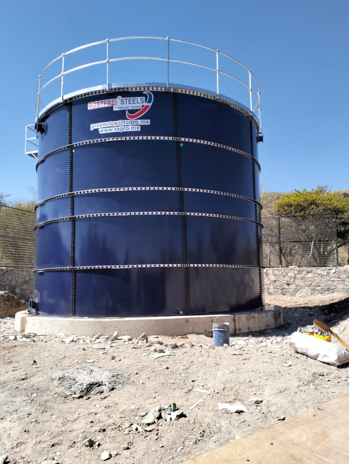 Tanque Rostfrei de vidrio fusionado al acero