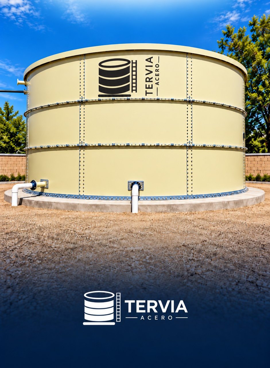 Tanque TAGRO · TERVIA Acero galvanizado para almacenamiento de agua